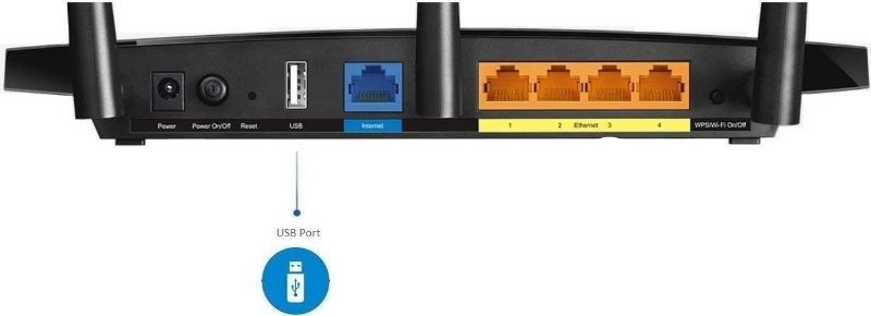 Switch met USB poort